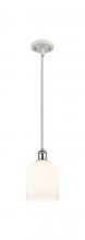 Innovations Lighting 516-1S-WPC-G558-6GWH - Bella - 1 Light - 6 inch - White Polished Chrome - Mini Pendant