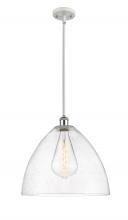 Innovations Lighting 516-1S-WPC-GBD-164 - Bristol - 1 Light - 16 inch - White Polished Chrome - Pendant