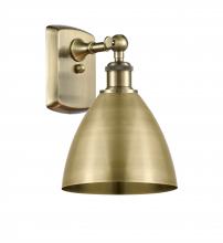 Innovations Lighting 516-1W-AB-MBD-75-AB - Bristol - 1 Light - 8 inch - Antique Brass - Sconce