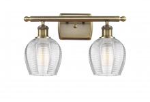 Innovations Lighting 516-2W-AB-G462-6-LED - Norfolk - 2 Light - 16 inch - Antique Brass - Bath Vanity Light