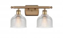 Innovations Lighting 516-2W-BB-G412 - Dayton - 2 Light - 16 inch - Brushed Brass - Bath Vanity Light