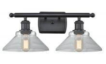 Innovations Lighting 516-2W-BK-G132 - Orwell - 2 Light - 18 inch - Matte Black - Bath Vanity Light