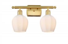 Innovations Lighting 516-2W-SG-G461-6 - Norfolk - 2 Light - 16 inch - Satin Gold - Bath Vanity Light