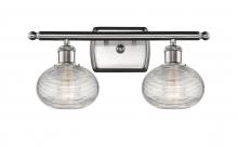 Innovations Lighting 516-2W-SN-G555-6CL - Ithaca - 2 Light - 16 inch - Brushed Satin Nickel - Bath Vanity Light