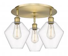 Innovations Lighting 516-3C-BB-G652-8 - Cindyrella - 3 Light - 20 inch - Brushed Brass - Flush Mount