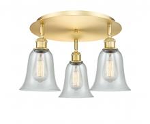 Innovations Lighting 516-3C-SG-G2812 - Hanover - 3 Light - 18 inch - Satin Gold - Flush Mount