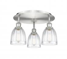 Innovations Lighting 516-3C-SN-G442 - Brookfield - 3 Light - 18 inch - Satin Nickel - Flush Mount