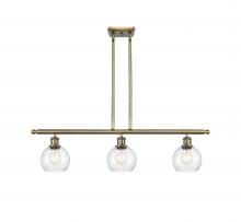 Innovations Lighting 516-3I-AB-G124-6 - Athens - 3 Light - 36 inch - Antique Brass - Cord hung - Island Light