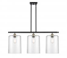 Innovations Lighting 516-3I-BAB-G112-L - Cobbleskill - 3 Light - 36 inch - Black Antique Brass - Cord hung - Island Light