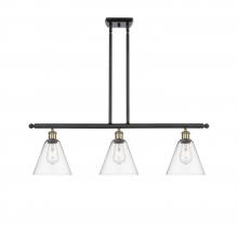 Innovations Lighting 516-3I-BAB-GBC-82 - Berkshire - 3 Light - 36 inch - Black Antique Brass - Cord hung - Island Light