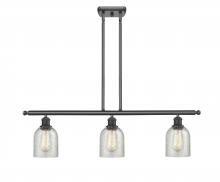 Innovations Lighting 516-3I-BK-G259 - Caledonia - 3 Light - 36 inch - Matte Black - Cord hung - Island Light