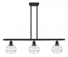 Innovations Lighting 516-3I-BK-G556-6CL - Rochester - 3 Light - 36 inch - Matte Black - Cord hung - Island Light