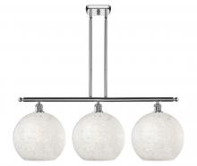 Innovations Lighting 516-3I-PC-G1216-12WM - White Mouchette - 3 Light - 39 inch - Polished Chrome - Stem Hung - Island Light