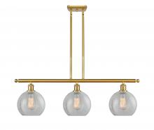 Innovations Lighting 516-3I-SG-G125-8 - Athens - 3 Light - 36 inch - Satin Gold - Cord hung - Island Light