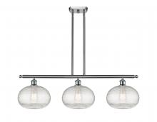 Innovations Lighting 516-3I-SN-G555-10CL - Ithaca - 3 Light - 37 inch - Brushed Satin Nickel - Cord hung - Island Light