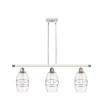 Innovations Lighting 516-3I-WPC-G557-6CL - Vaz - 3 Light - 36 inch - White Polished Chrome - Cord hung - Island Light