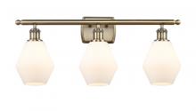 Innovations Lighting 516-3W-AB-G651-6-LED - Cindyrella - 3 Light - 26 inch - Antique Brass - Bath Vanity Light