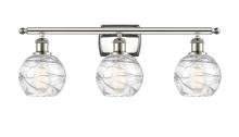 Innovations Lighting 516-3W-PN-G1213-6 - Athens Deco Swirl - 3 Light - 26 inch - Polished Nickel - Bath Vanity Light