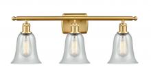 Innovations Lighting 516-3W-SG-G2812 - Hanover - 3 Light - 26 inch - Satin Gold - Bath Vanity Light