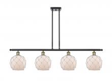 Innovations Lighting 516-4I-BAB-G121-8RW - Farmhouse Rope - 4 Light - 48 inch - Black Antique Brass - Cord hung - Island Light