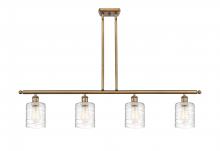 Innovations Lighting 516-4I-BB-G1113 - Cobbleskill - 4 Light - 48 inch - Brushed Brass - Cord hung - Island Light