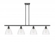 Innovations Lighting 516-4I-BK-GBD-752 - Bristol - 4 Light - 48 inch - Matte Black - Cord hung - Island Light