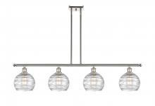 Innovations Lighting 516-4I-PN-G1213-8 - Athens Deco Swirl - 4 Light - 48 inch - Polished Nickel - Cord hung - Island Light