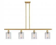 Innovations Lighting 516-4I-SG-G112 - Cobbleskill - 4 Light - 48 inch - Satin Gold - Cord hung - Island Light