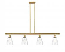 Innovations Lighting 516-4I-SG-G394 - Ellery - 4 Light - 48 inch - Satin Gold - Cord hung - Island Light