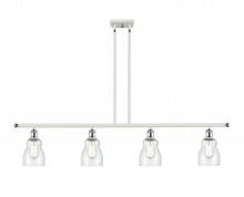 Innovations Lighting 516-4I-WPC-G394 - Ellery - 4 Light - 48 inch - White Polished Chrome - Cord hung - Island Light