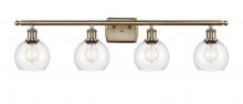 Innovations Lighting 516-4W-AB-G122-6 - Athens - 4 Light - 36 inch - Antique Brass - Bath Vanity Light