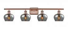 Innovations Lighting 516-4W-AC-G93 - Fenton - 4 Light - 37 inch - Antique Copper - Bath Vanity Light