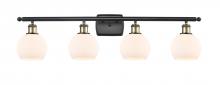 Innovations Lighting 516-4W-BAB-G121-6 - Athens - 4 Light - 36 inch - Black Antique Brass - Bath Vanity Light