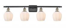 Innovations Lighting 516-4W-BAB-G461-6 - Norfolk - 4 Light - 36 inch - Black Antique Brass - Bath Vanity Light