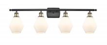 Innovations Lighting 516-4W-BAB-G651-6 - Cindyrella - 4 Light - 36 inch - Black Antique Brass - Bath Vanity Light