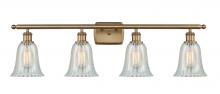 Innovations Lighting 516-4W-BB-G2811 - Hanover - 4 Light - 36 inch - Brushed Brass - Bath Vanity Light