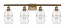 Innovations Lighting 516-4W-BB-G557-6CL - Vaz - 4 Light - 36 inch - Brushed Brass - Bath Vanity Light