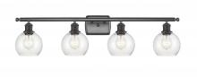 Innovations Lighting 516-4W-BK-G124-6 - Athens - 4 Light - 36 inch - Matte Black - Bath Vanity Light