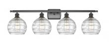 Innovations Lighting 516-4W-OB-G1213-8 - Athens Deco Swirl - 4 Light - 38 inch - Oil Rubbed Bronze - Bath Vanity Light