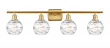 Innovations Lighting 516-4W-SG-G1213-6 - Athens Deco Swirl - 4 Light - 36 inch - Satin Gold - Bath Vanity Light