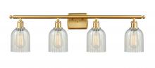 Innovations Lighting 516-4W-SG-G2511 - Caledonia - 4 Light - 35 inch - Satin Gold - Bath Vanity Light