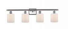 Innovations Lighting 516-4W-SN-G111 - Cobbleskill - 4 Light - 35 inch - Brushed Satin Nickel - Bath Vanity Light