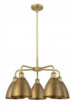 Innovations Lighting 516-5CR-BB-MBD-75-BB - Bristol - 5 Light - 26 inch - Brushed Brass - Chandelier