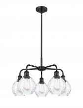 Innovations Lighting 516-5CR-BK-G362 - Waverly - 5 Light - 24 inch - Matte Black - Chandelier