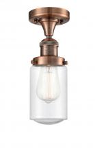 Innovations Lighting 517-1CH-AC - Bare Bulb Semi Flush