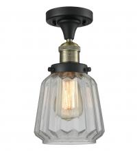 Innovations Lighting 517-1CH-BAB-G142 - Chatham - 1 Light - 7 inch - Black Antique Brass - Semi-Flush Mount