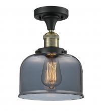 Innovations Lighting 517-1CH-BAB-G73 - Bell - 1 Light - 8 inch - Black Antique Brass - Semi-Flush Mount