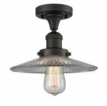 Innovations Lighting 517-1CH-OB-G2 - Halophane - 1 Light - 9 inch - Oil Rubbed Bronze - Semi-Flush Mount