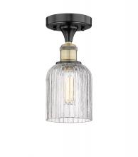 Innovations Lighting 616-1F-BAB-G559-5CL - Bridal Veil - 1 Light - 5 inch - Black Antique Brass - Semi-Flush Mount