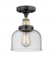 Innovations Lighting 616-1F-BAB-G74 - Bell - 1 Light - 8 inch - Black Antique Brass - Semi-Flush Mount